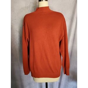 Rustic Orange knitted turtleneck